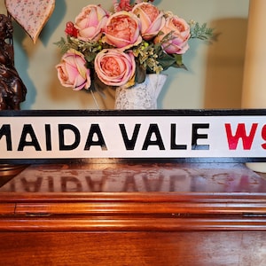Maida Vale Indoor Faux Gusseisen Old Fashioned Effect London Straßenschild