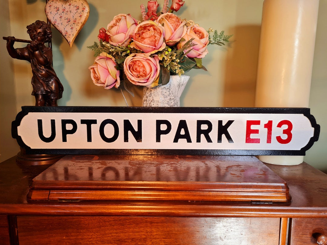 Upton Park Football Ground Indoor Faux Cast Iron Effect Street Sign - Etsy