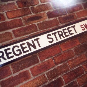 Regent Street Faux Cast Iron Old Fashioned London Street Sign