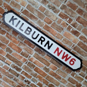 Kilburn Indoor Faux Cast Iron Old Fashioned Effect London Street Sign