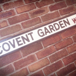 Covent Garden Faux Cast Iron Old Fashioned Street Sign