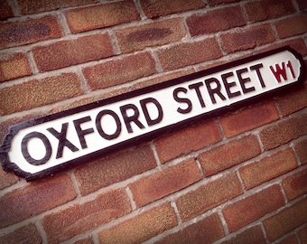 Oxford Street SIGN NAMES Wall Sign Vintage plaque road names London Souvenir Oxford Street SIGN NAMES Wall Sign Vintage plaque road names London Souvenir