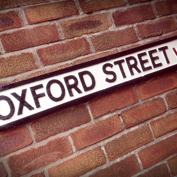 Oxford Street Old Fashioned London Street Sign