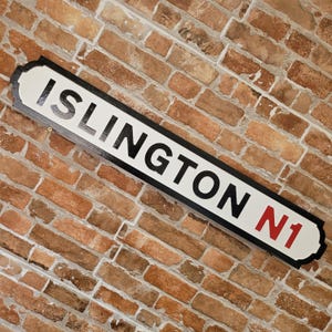 Islington Indoor Faux Cast Iron Old Fashioned Effect London Street Sign