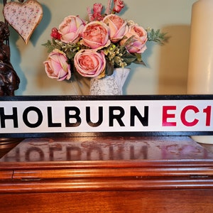 Holburn Indoor Faux Cast Iron Old Fashioned Effect London Street Sign