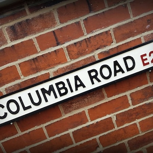 Columbia Road Faux Cast Iron Old Fashioned Street Sign