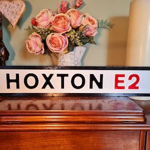 Hoxton Indoor Faux Cast Iron Old Fashioned Effect London Street Sign