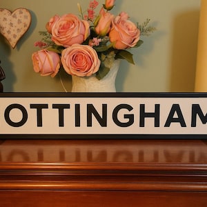 Targa personalizzabile in finta ghisa, stile antico di Nottingham, perfetta come regalo per la casa