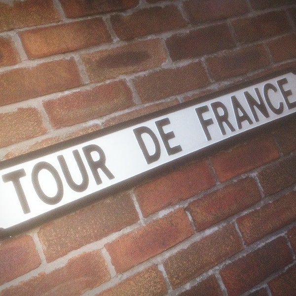 Tour De France Old Fashioned Wood London Street Sign