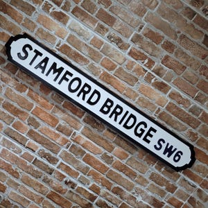 Stamford Bridge Faux Cast Iron Old Fashioned Street Sign
