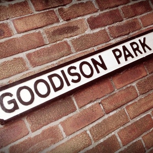 Goodison Park Faux Cast Iron Old Fashioned Street Sign image 1