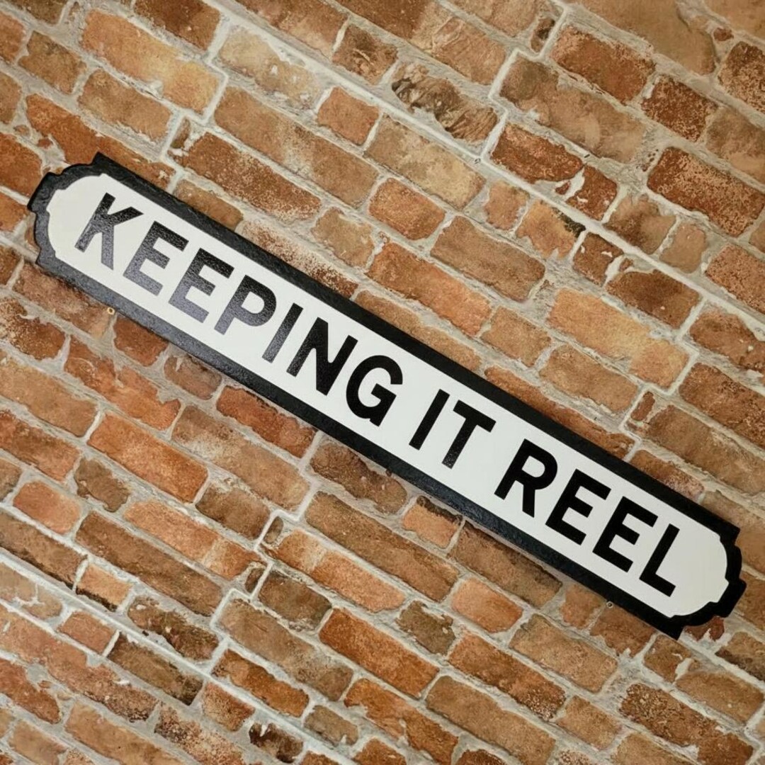 Keeping Lettering Keeping It Reel Indoor Customisable Raised Lettering Faux Cast Iron ...