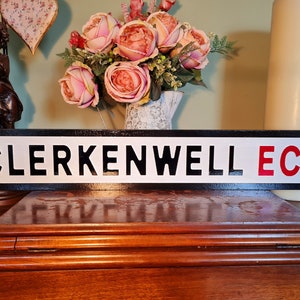 Clerkenwell Indoor Faux Cast Iron Old Fashioned Effect London Street Sign