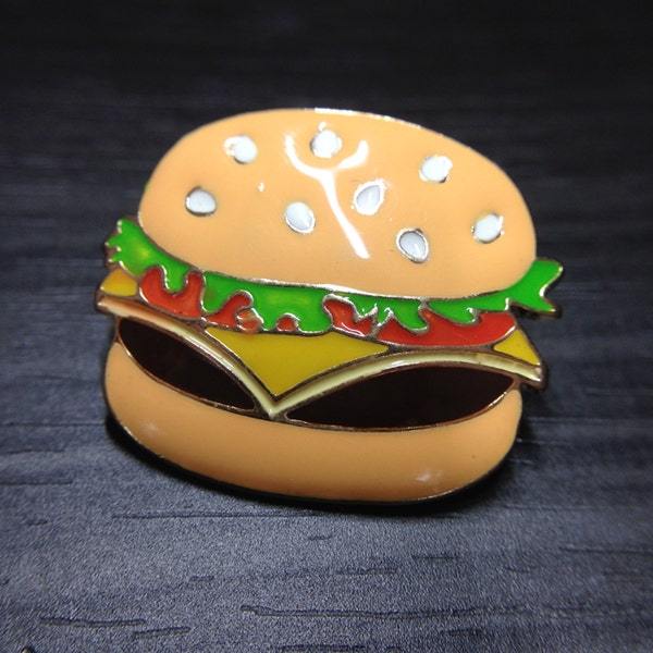 Hamburger Pin Fast Food Lover Badge Accessories for Women Brooches_013