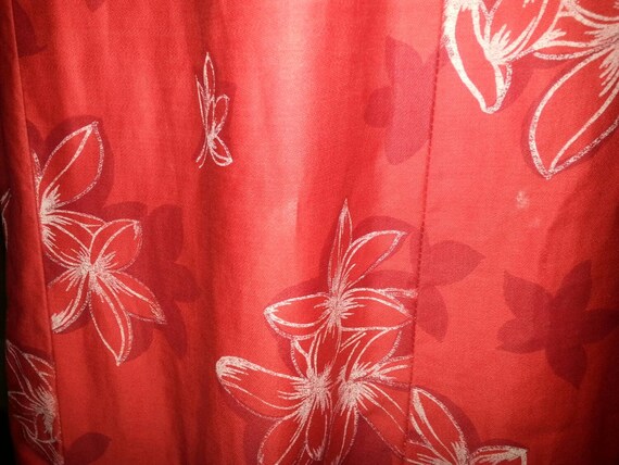 Vintage Red Hawaiian Dress (S) - image 5