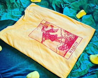 Wassup Fool Tarot T-Shirt Yellow
