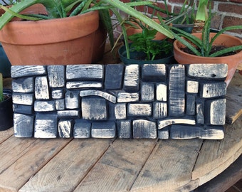 Natural Wood Block Sculpture