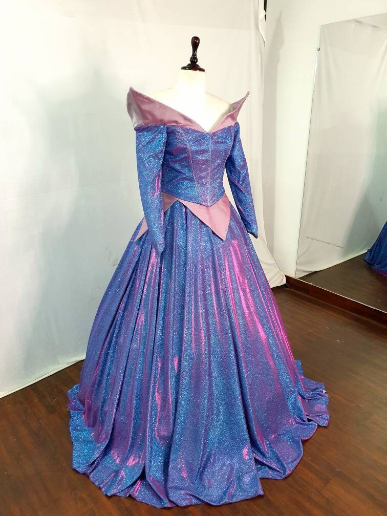 Aurora color changing dress sleeping beauty inspired | Etsy