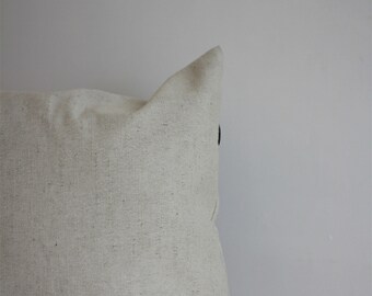 Linen pillow, 23x23 ivory pillow, 60x60 floor pillow, white sofa pillow, natural linen pillow cushion, matching pouf and pillow , big pillow