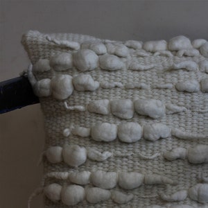 Decorative pillow, Throw pillow, Pillow cover, Merino pillow, Knit pillow, Linen pillowcase, modern pillow, white pillow, hygge throw pillow