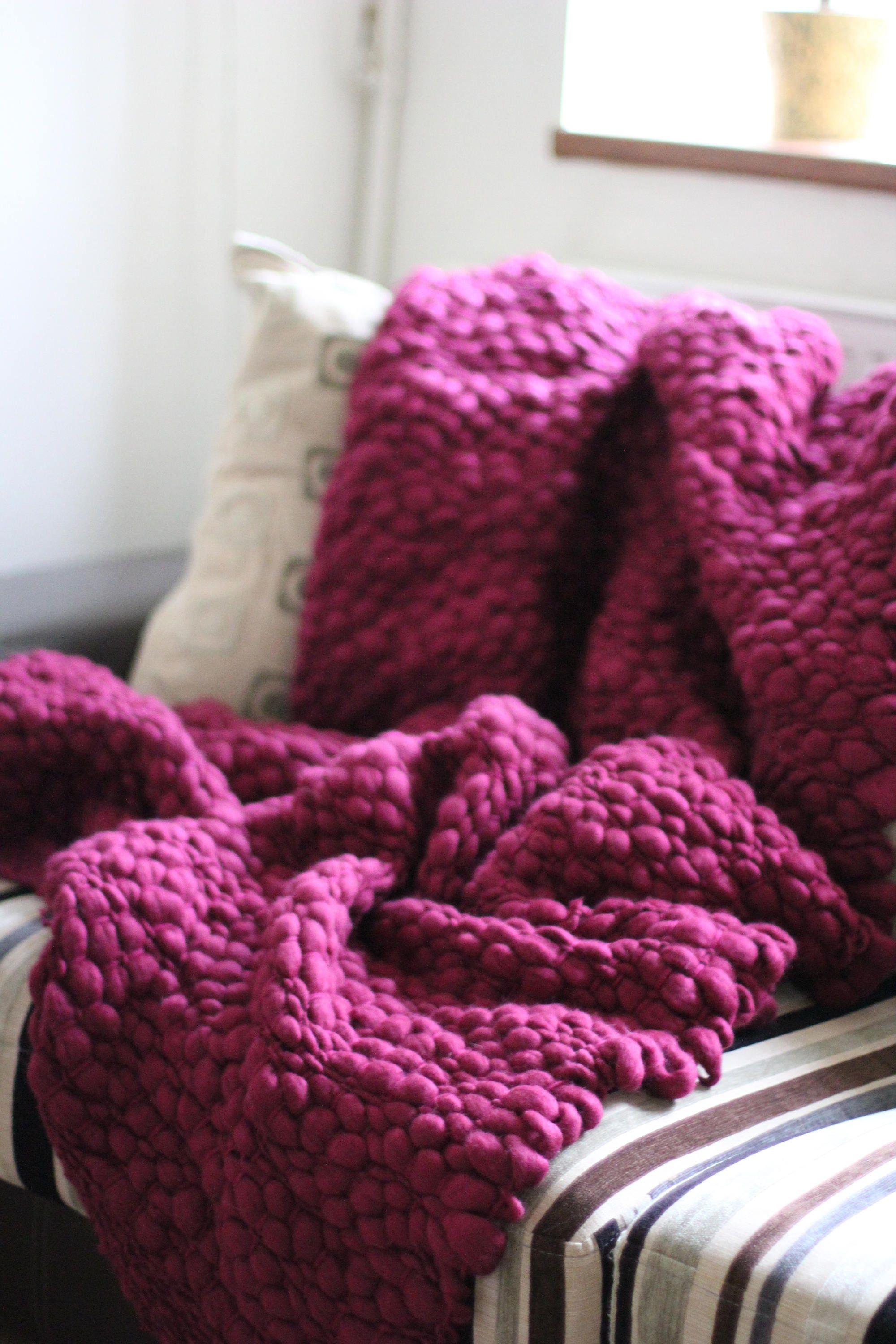 Super Chunky Blanket Woven Wool Blanket Throw Art Blanket Etsy