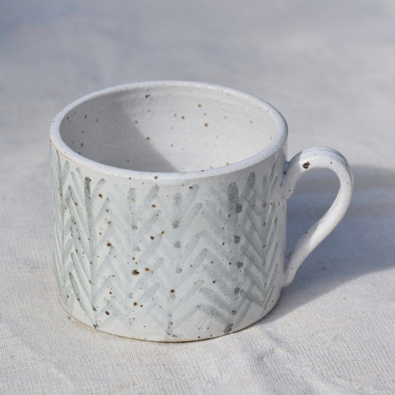 Ceramic Mug, Handmade, Hand Painted Pottery image 4