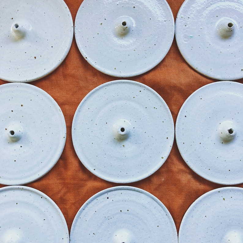 Räucherstäbchenhalter aus Keramik, handgefertigt, einfach Bild 10