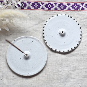 Räucherstäbchenhalter aus Keramik, handgefertigt, einfach Bild 1