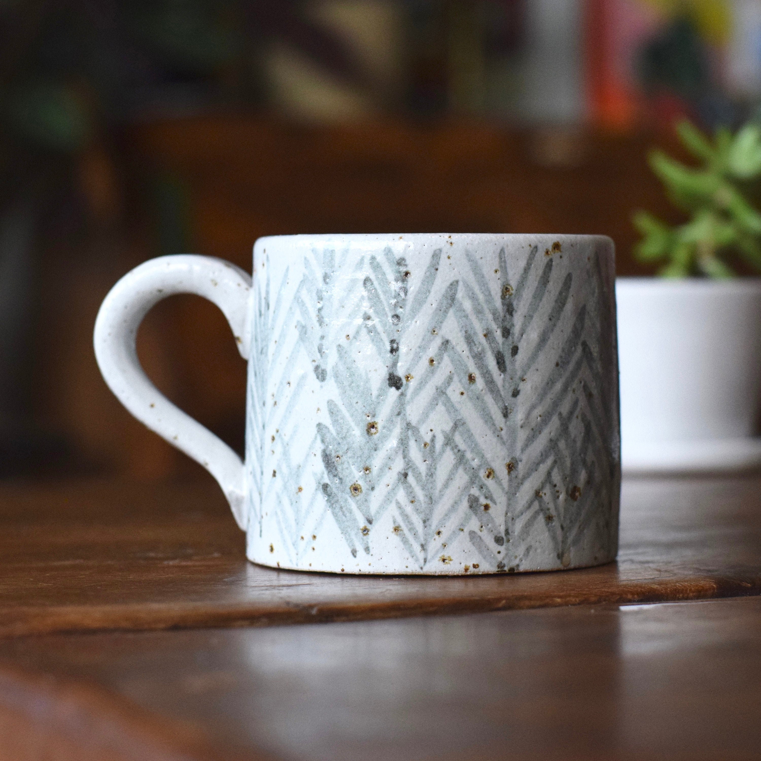 Mug en Céramique Rye', Poterie Jetée à La Main