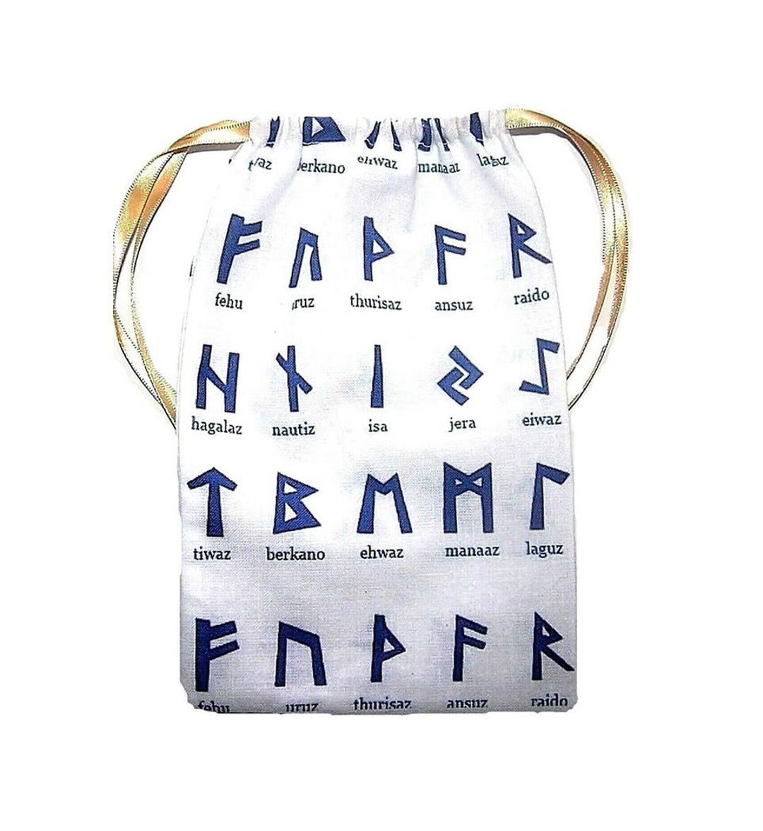 Blue Rune Bag for Use With Rune Stones Ideal for Most Angel - Etsy