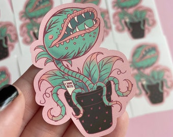 Spooky Venus Flytrap Sticker, Gothic Plant Stickers, Houseplant Botanical Decals