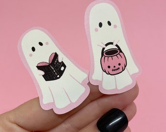 Gruselige Geister Aufkleber, Pastel Goth Halloween Set
