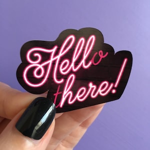 Hell Here sticker, horror stickers, pastel gothic stickers