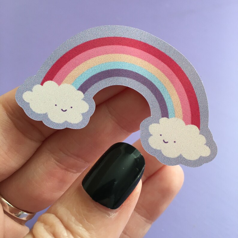 cute rainbow sticker pastel goth aesthetic stickers etsy