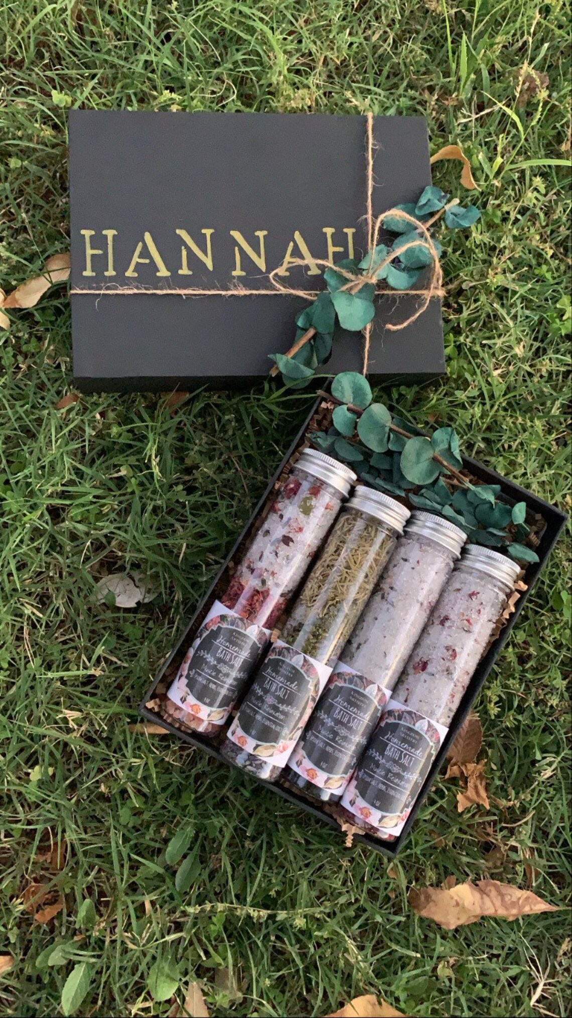 Customized Bath Salt Box Bath Soak Gift Box Wedding Gift Etsy