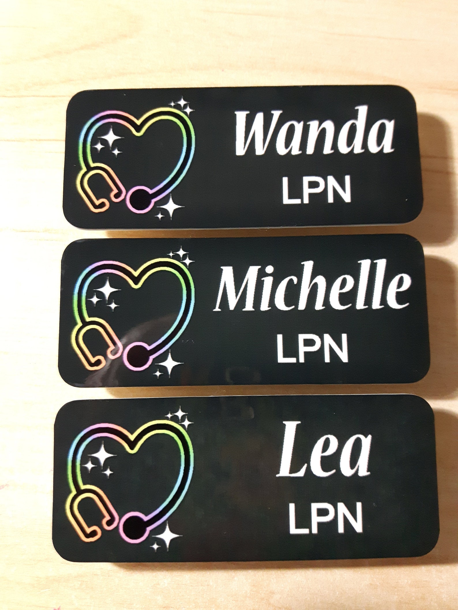 Name Badge Nursing Name Tag Personalized Custom ID Etsy New