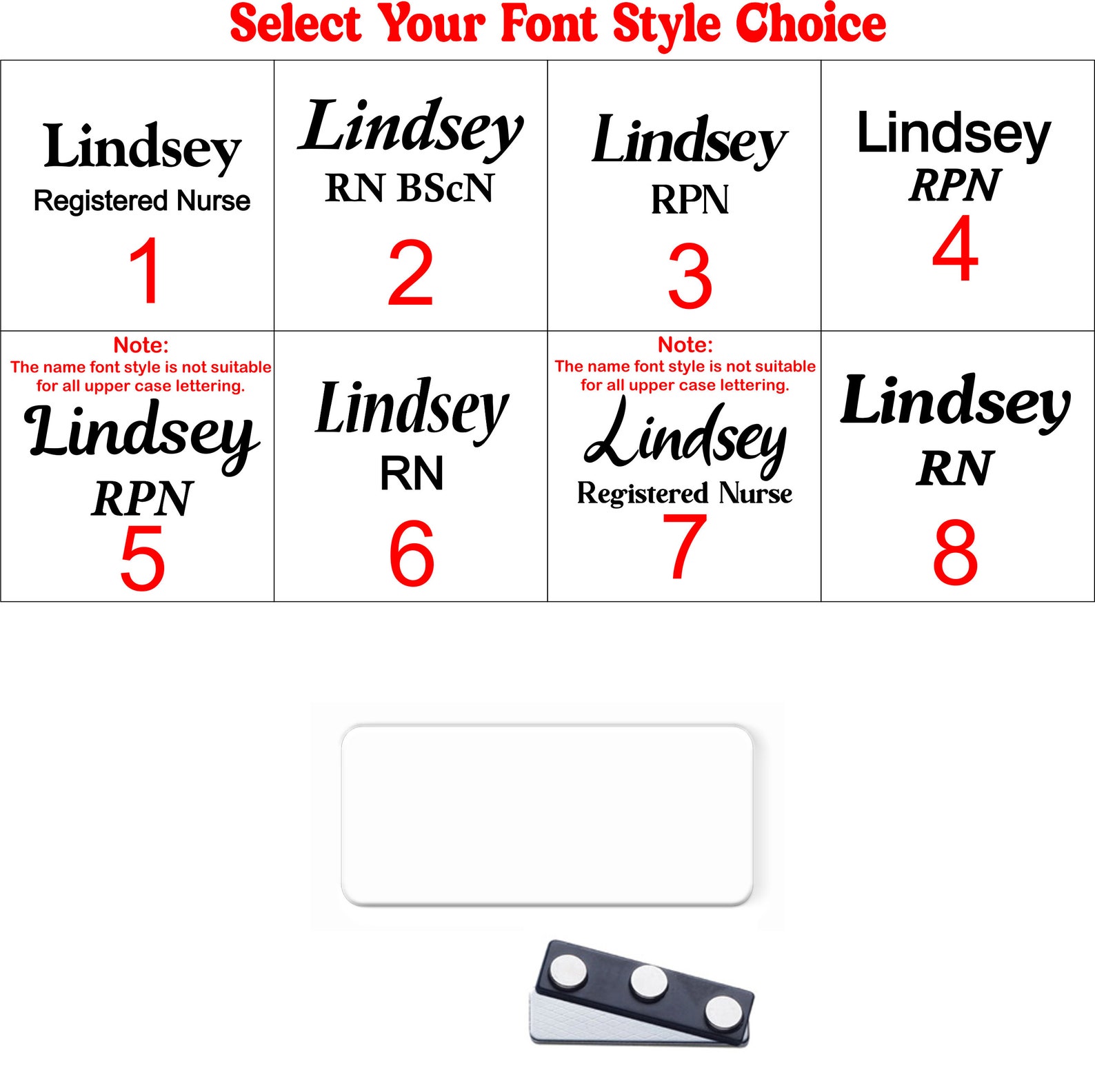 Nursing Name Tag Name Badge Personalized Custom ID Tag Etsy UK