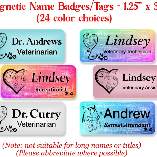 Name Badge Etsy