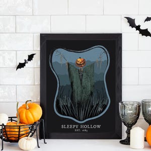 Sleepy Hollow Scarecrows Art Print