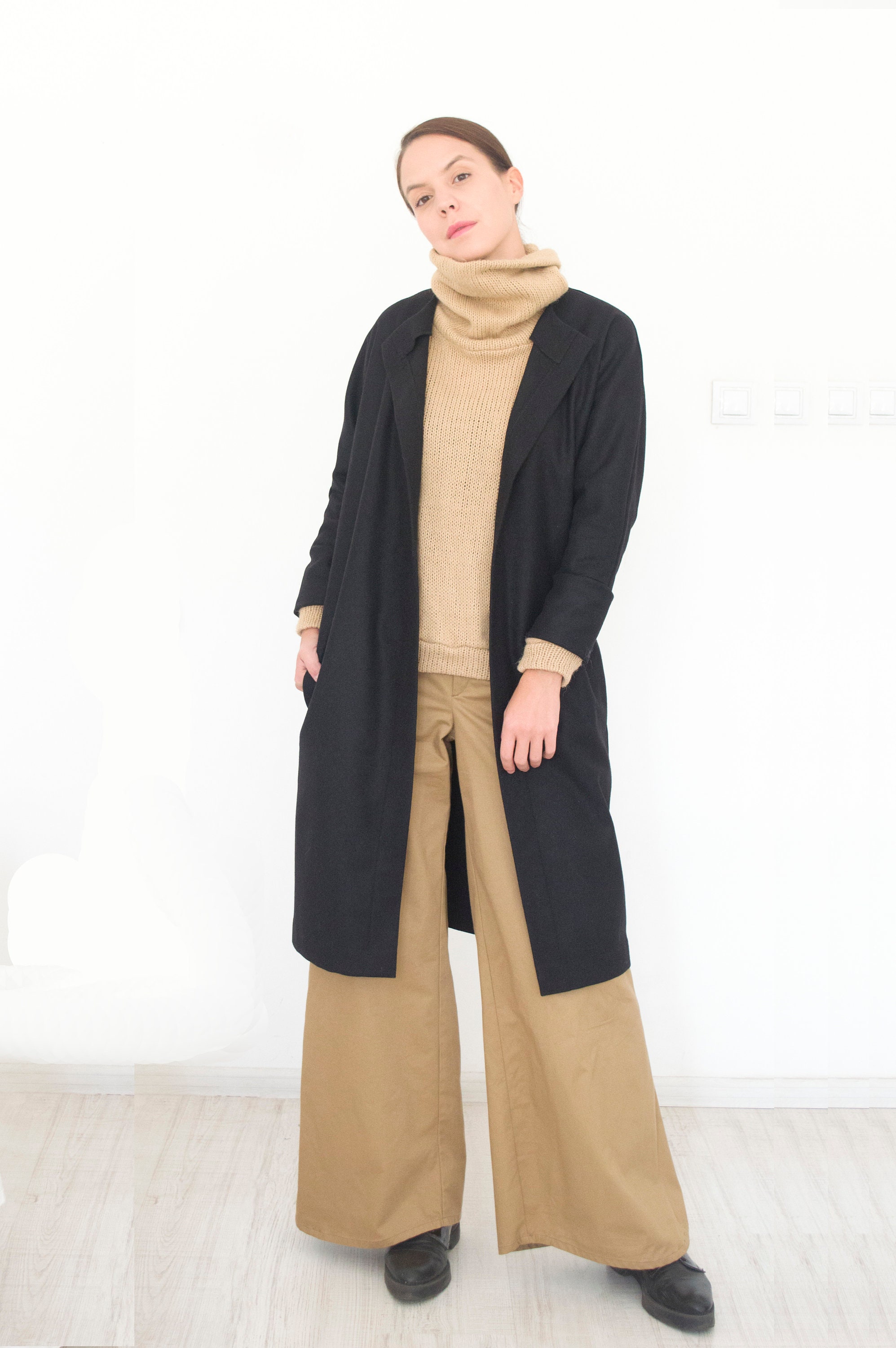 Wool Coat WomenWool DressTrench CoatTrench Coat WomanCoat | Etsy