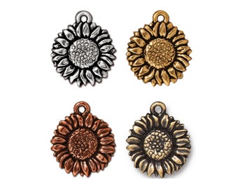 sunflower charms in bulk