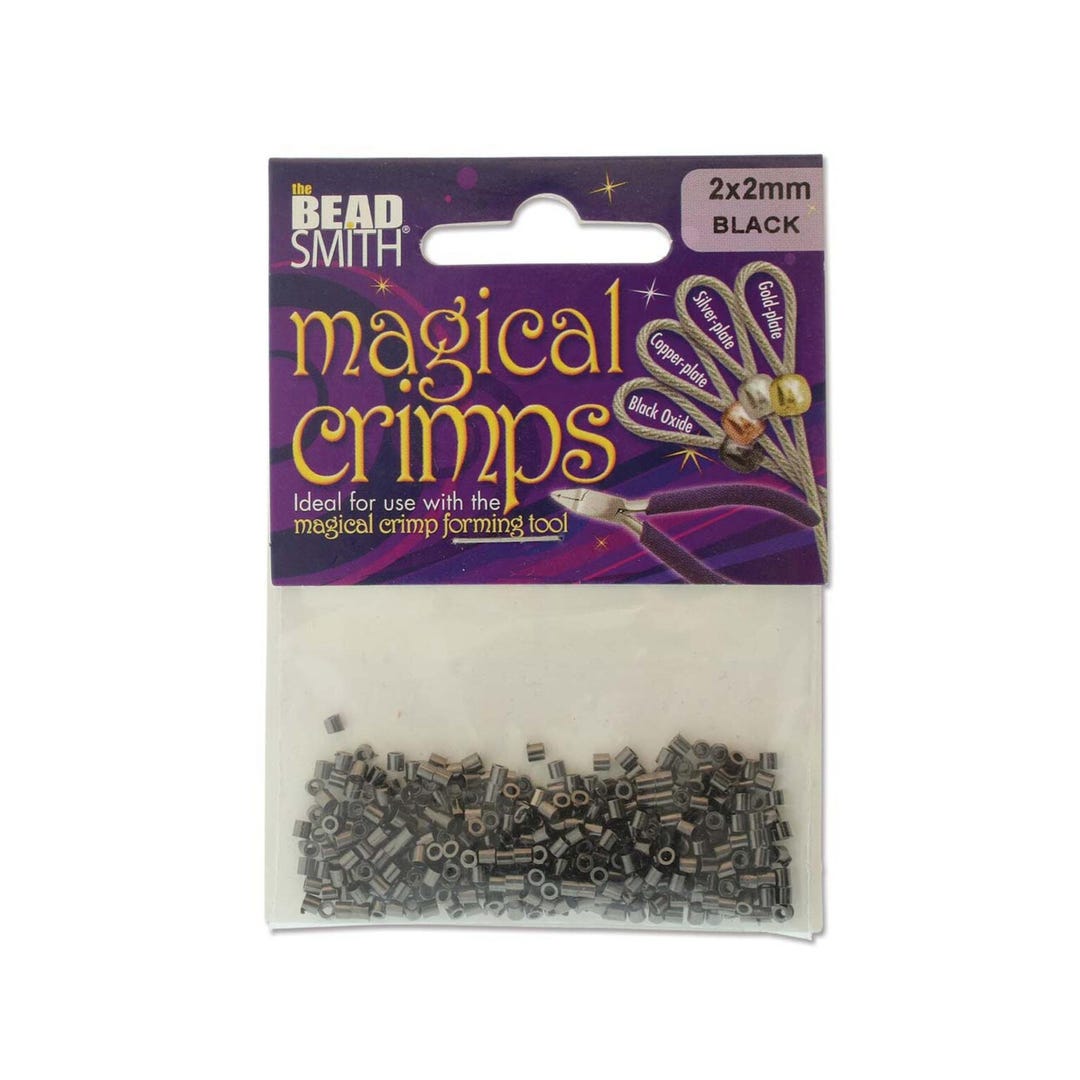 Beadsmith Magical Crimps Black Oxide Gunmetal Plated (400/pkg.) - Etsy