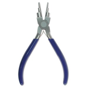 May include: A pair of blue-handled pliers with multiple interchangeable tips for jewelry making.