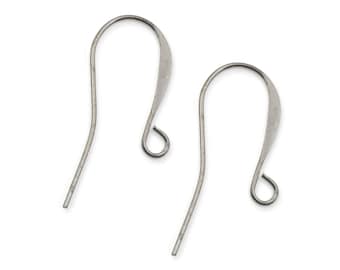 144 Antique Silver Plated French Hook Ear Wires - 26mm