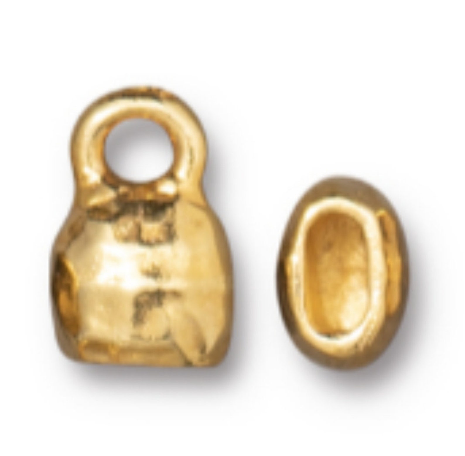 Distressed Crimp End Caps 4x2mm Tierracast White Bronze Etsy