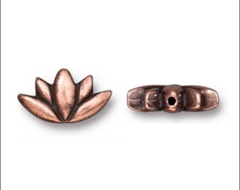 Lotus Beads TierraCast Antique Copper-Plated Pewter