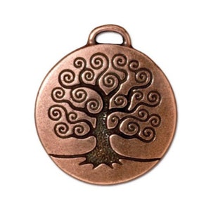 Tree of Life Pendant, TierraCast Antique Copper or Brass Ox Plated Pewter