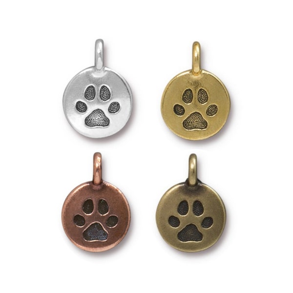 Pandora Passions Openwork Paw Print Charm