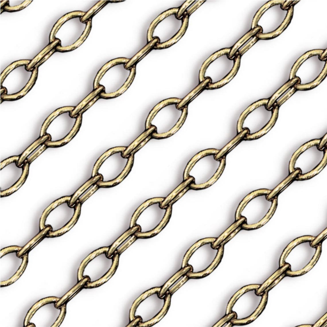 Brass Ox Cable Chain in Bulk 8x5mm Wholesale Chain by the Etsy
