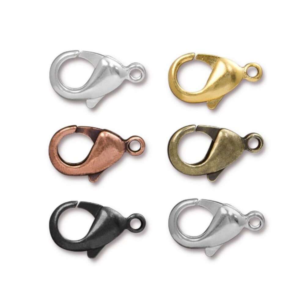 EXTRA LARGE 23mm Lobster Clasp TierraCast Rhodium Gold Etsy